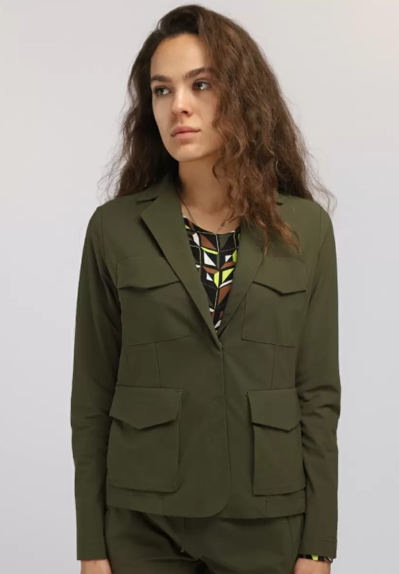 

Пиджак женский Suza 1102020-8210 59 хаки 36 RU, 1102020-8210 59