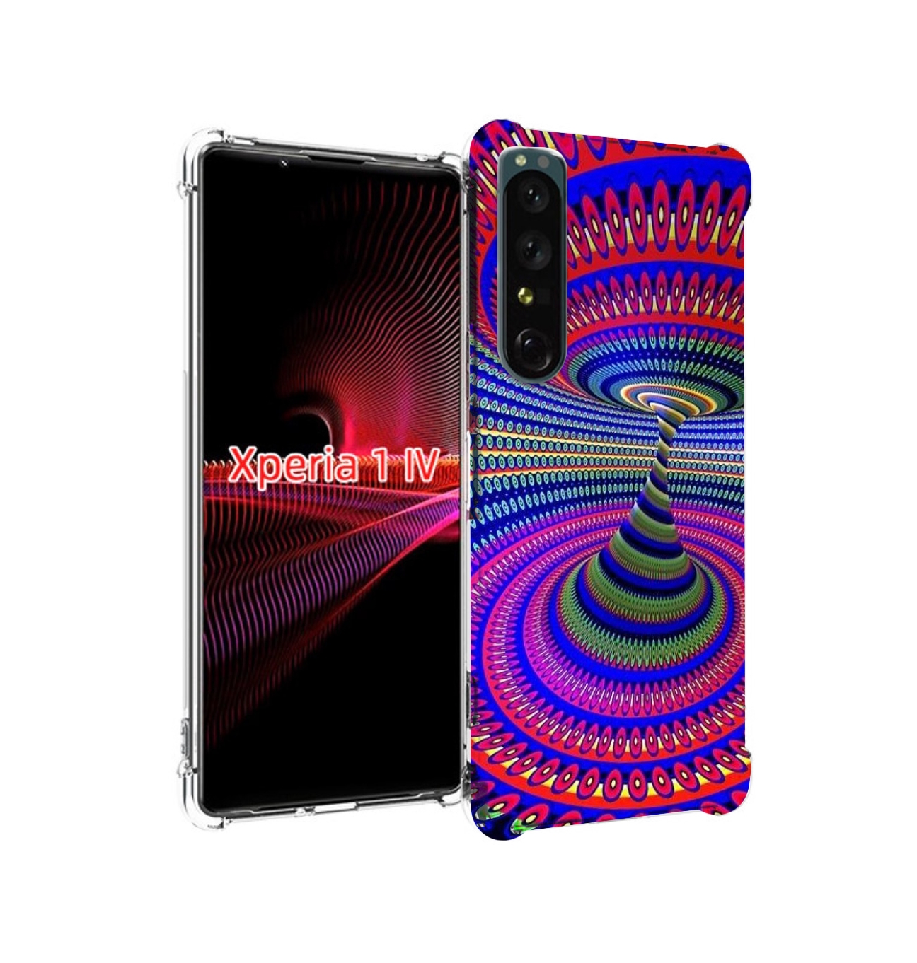 

Чехол накладка MyPads оптическая иллюзия для Sony Xperia 1 IV, Прозрачный, Tocco