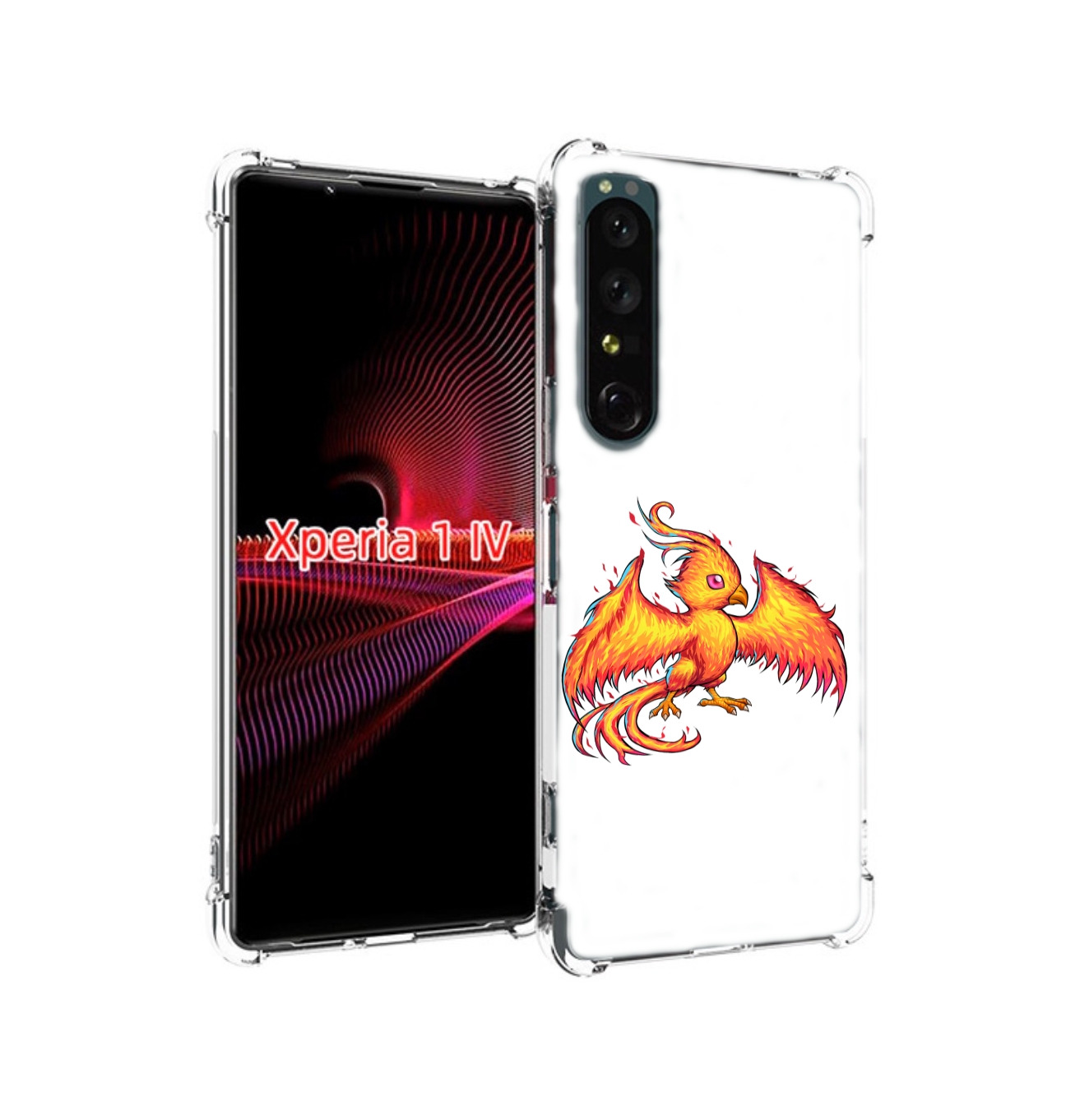 

Чехол накладка MyPads огненная-птичка для Sony Xperia 1 IV, Прозрачный, Tocco