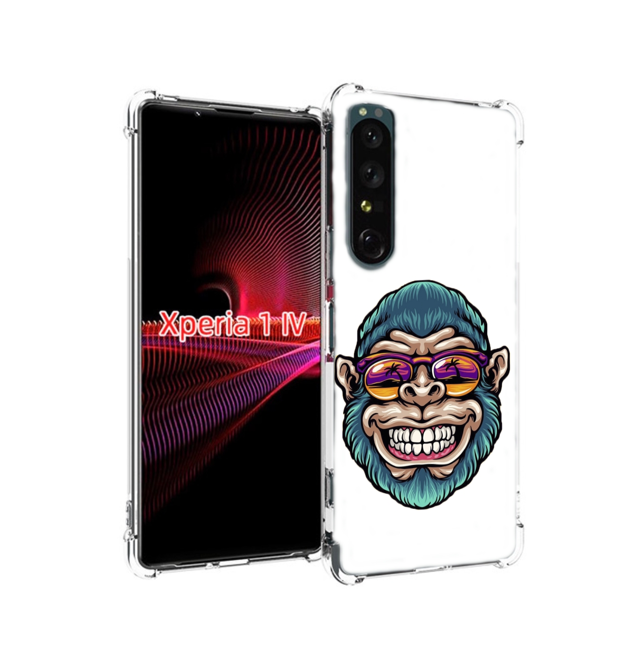 

Чехол накладка MyPads обезьяна улыбается для Sony Xperia 1 IV, Прозрачный, Tocco