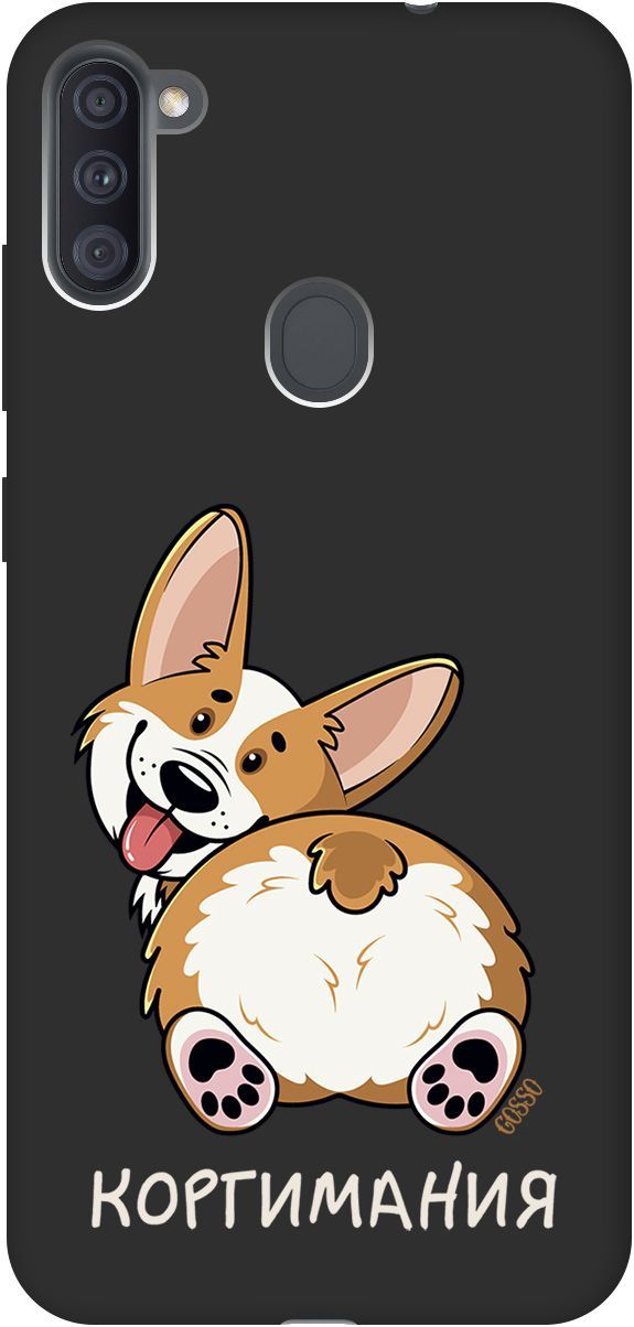 

Чехол на Samsung Galaxy A11/M11 с принтом "CorgiMania" черный, Черный;бежевый, 2499