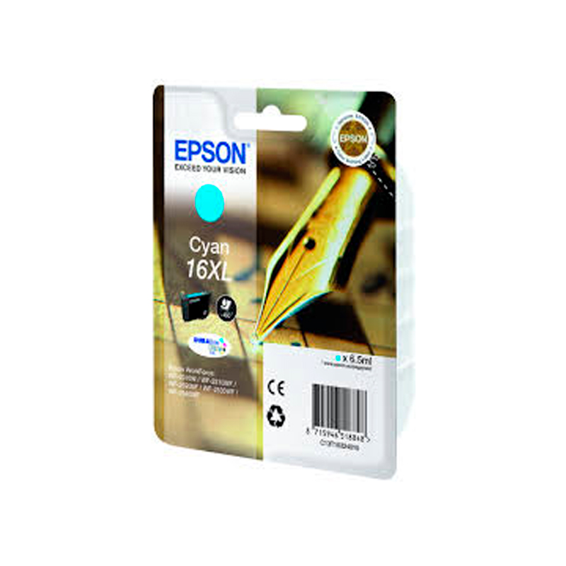 

Картридж для струйного принтера Epson (C13T16324012) голубой, оригинальный