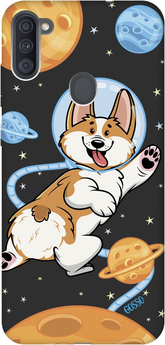 

Чехол на Samsung Galaxy A11/M11 с принтом "CosmoCorgi" черный, Черный;коричневый, 2499