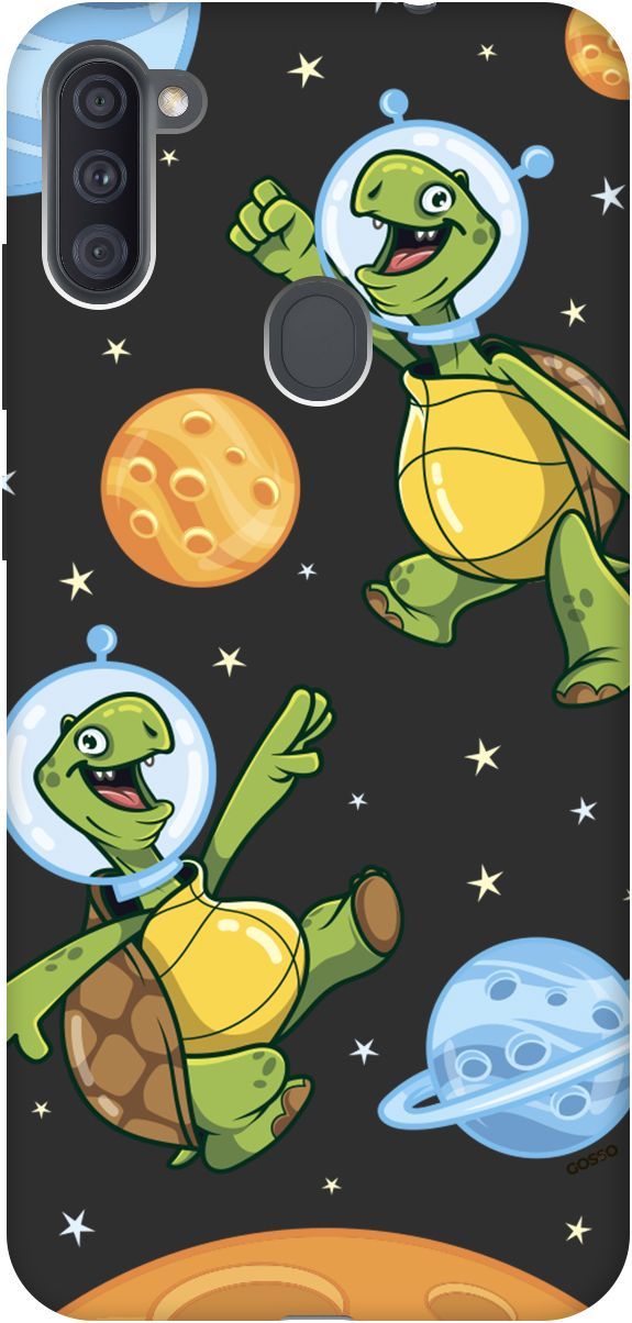 

Чехол на Samsung Galaxy A11/M11 с принтом "CosmoTurtles" черный, Черный;бежевый, 2499