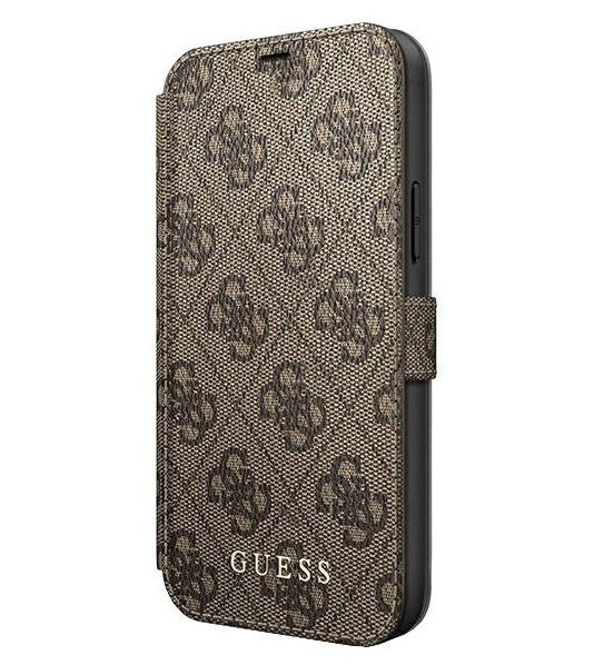 фото Чехол cg mobile guess 4g collection booktype iphone 12/12 pro коричневый