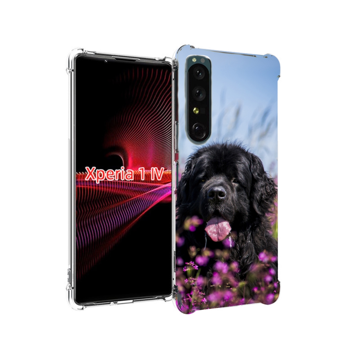 Чехол накладка MyPads ньюфаундлед для Sony Xperia 1 IV