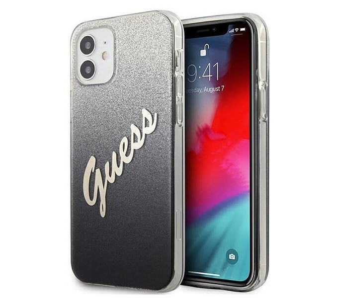 фото Чехол cg mobile guess script logo iphone 12 mini черный