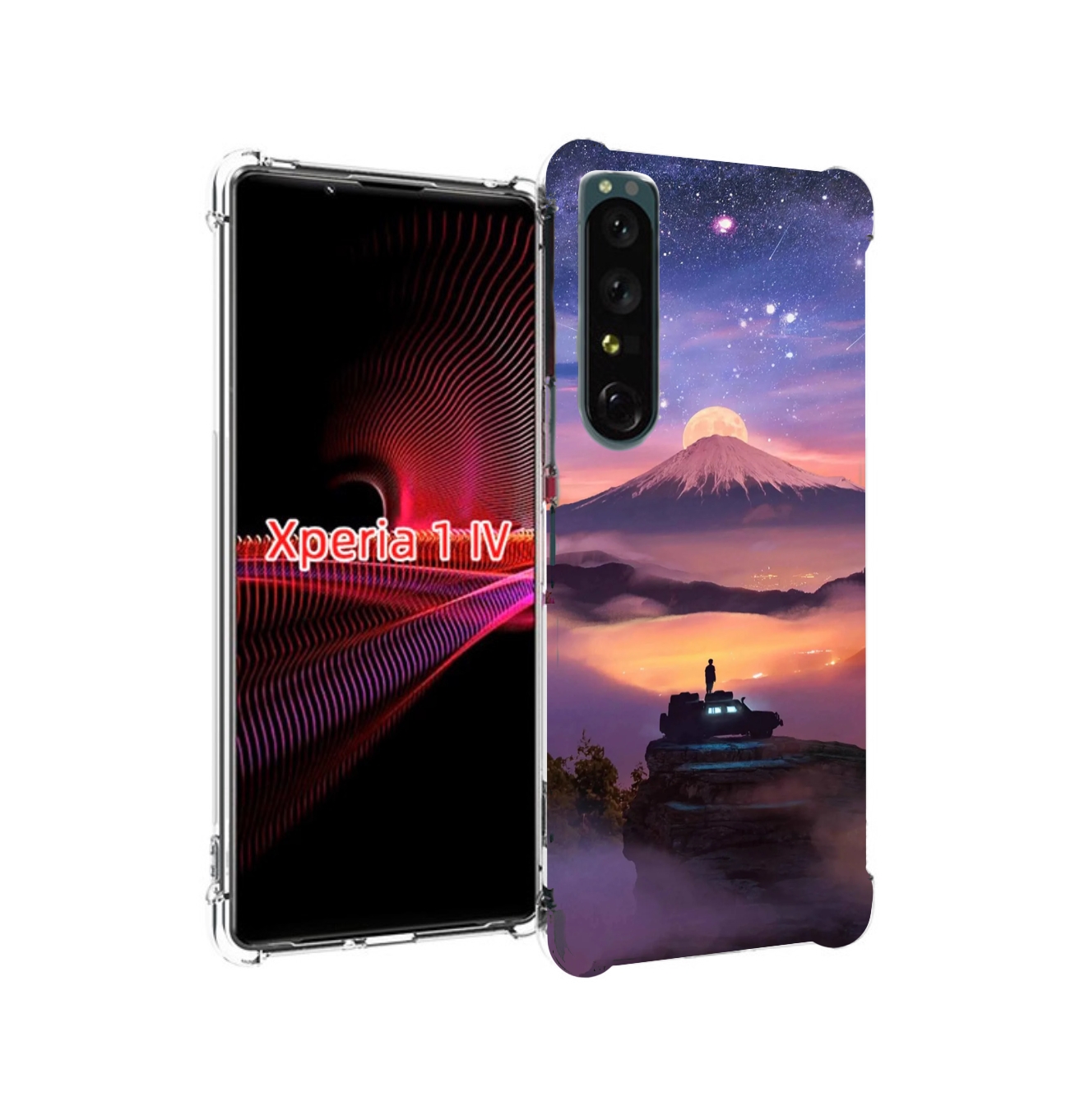 

Чехол задняя-панель-накладка-бампер MyPads ночь-в-горах для Sony Xperia 1 IV противоуда..., Прозрачный, Tocco