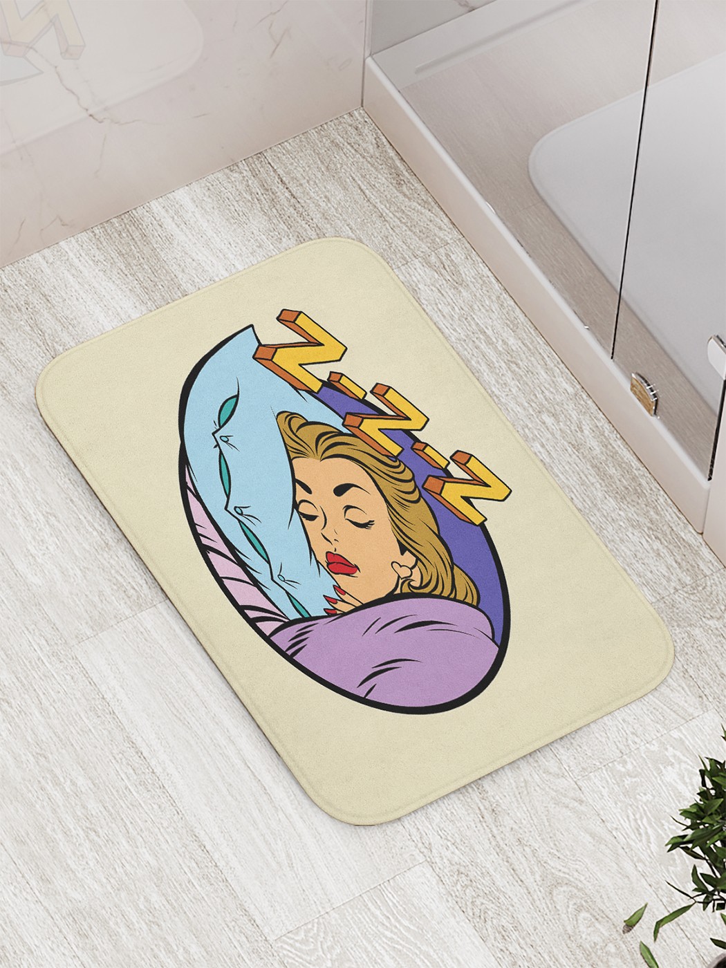 

Коврик противоскользящий для ванной, сауны, бассейна, 77х52 см bath_89654 JoyArty