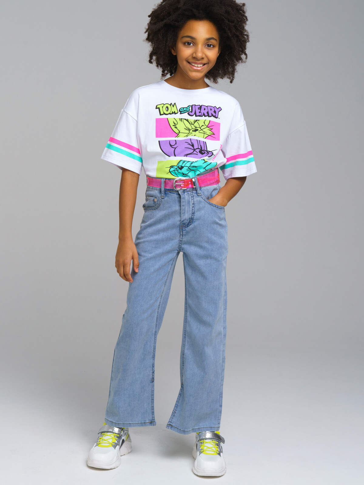 

Джинсы детские PlayToday 12321380, цвет голубой, размер 164, 12321380