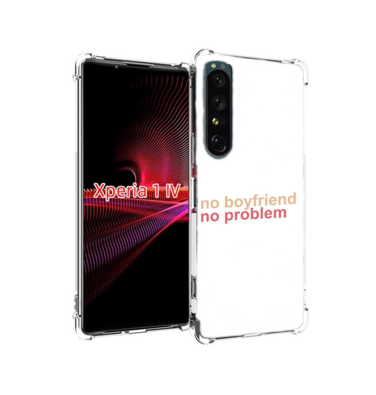 

Чехол накладка MyPads нет-парня-нет-проблем для Sony Xperia 1 IV, Прозрачный, Tocco