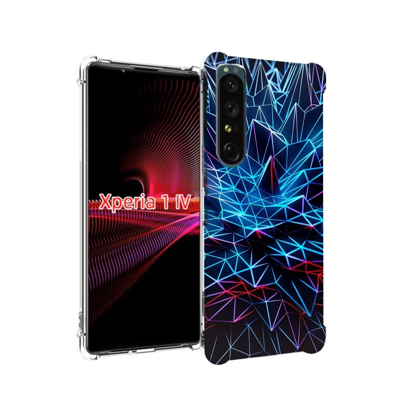 

Чехол накладка MyPads неоновая-абстракция для Sony Xperia 1 IV, Прозрачный, Tocco