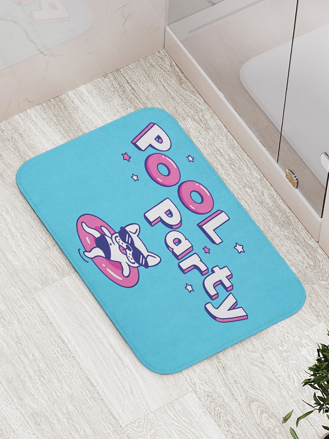 

Коврик противоскользящий для ванной, сауны, бассейна, 77х52 см bath_89626 JoyArty