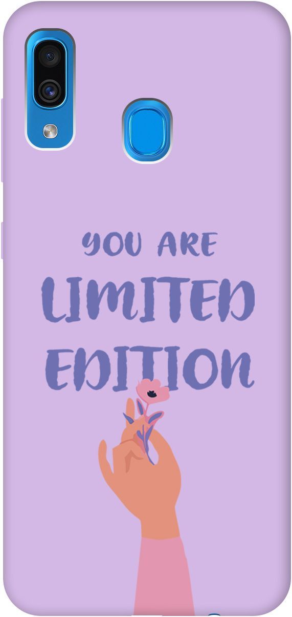 

Чехол на Samsung Galaxy A20/A30 "Limited Edition" сиреневый, Фиолетовый, 2504