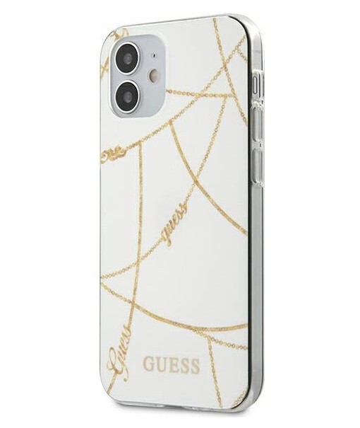 фото Чехол cg mobile guess chain design iphone 12 mini белый