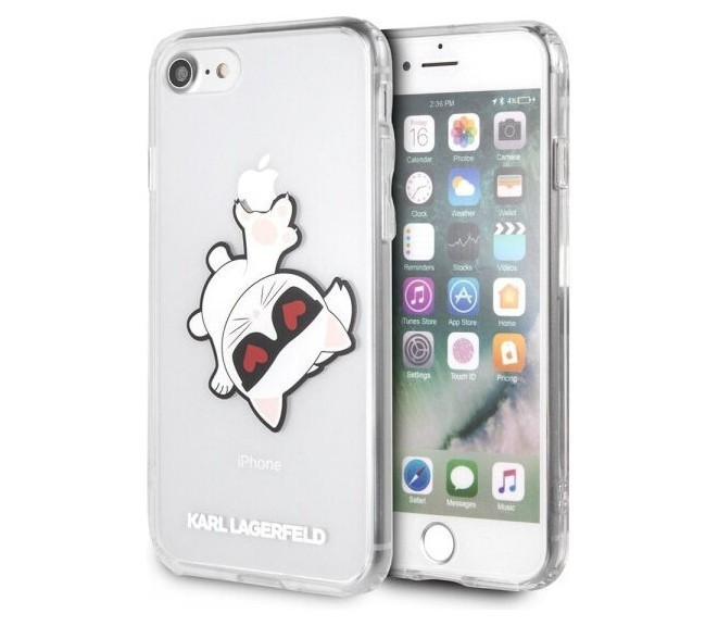 фото Чехол cg mobile karl lagerfeld collection choupette fun iphone se 2020/8/7 clear