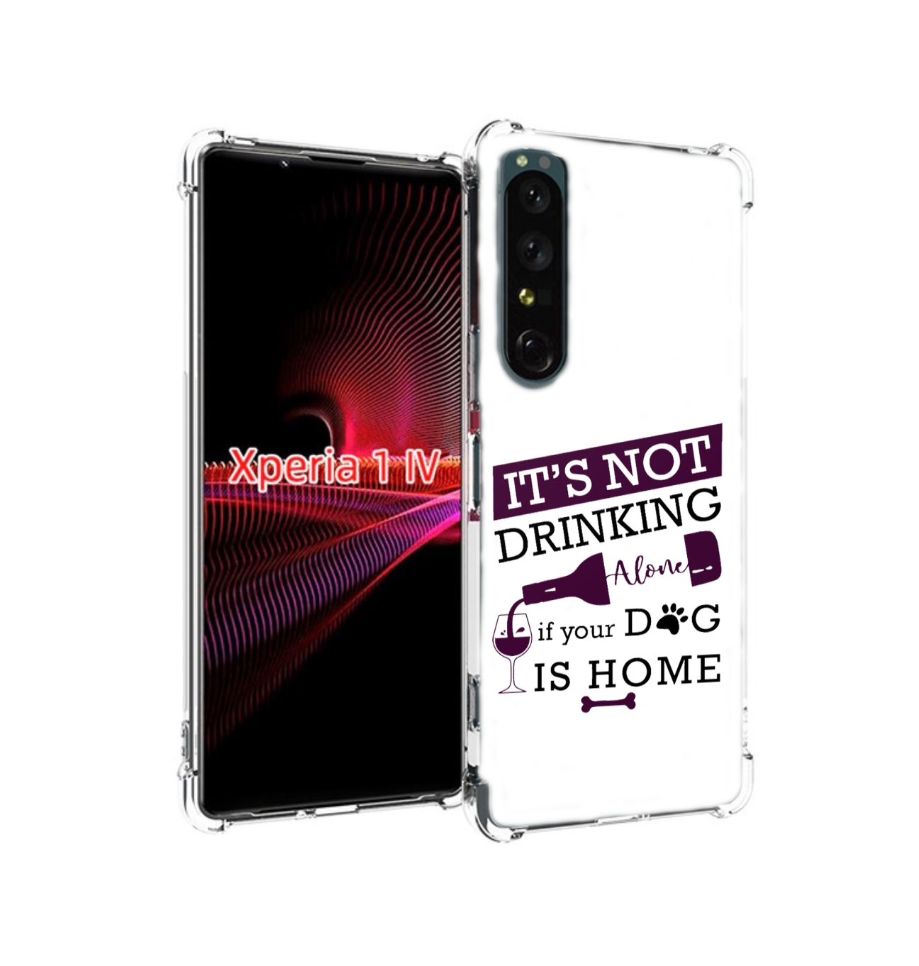 

Чехол накладка MyPads не-пей-один-дома для Sony Xperia 1 IV, Прозрачный, Tocco