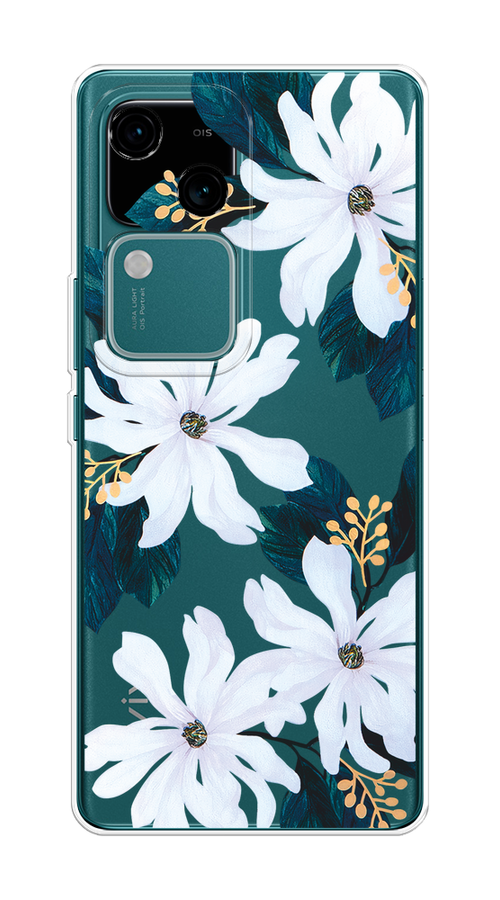 

Чехол на Vivo V30/S18 "Delilah Flower", Зеленый;белый, 2610250-1