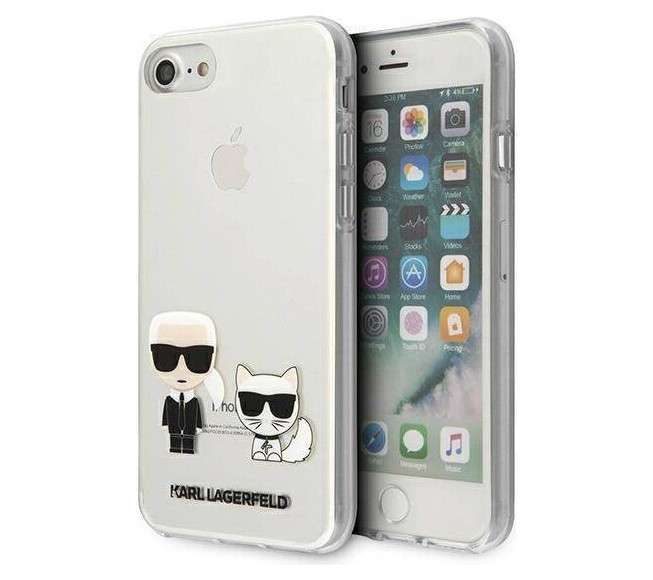 фото Чехол cg mobile karl lagerfeld collection karl iconik&choupette iphone se 2020/8/7 clear