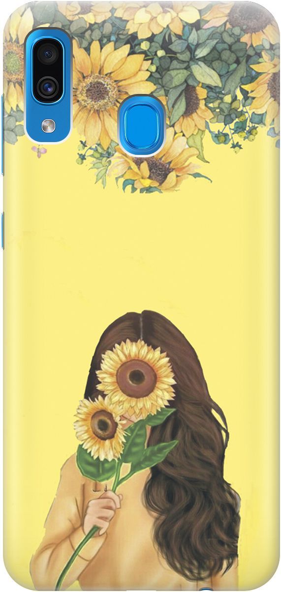

Чехол на Samsung Galaxy A20/A30 с принтом "Девушка и подсолнухи", Желтый;оранжевый, 4613