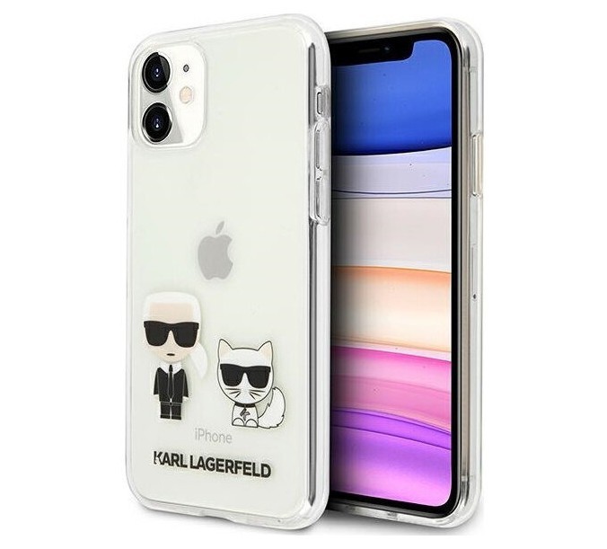 фото Чехол cg mobile karl lagerfeld collection karl iconik&choupette iphone 11 clear