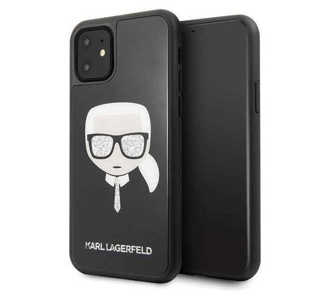 фото Чехол cg mobile karl lagerfeld double layer glass iphone 11 черный