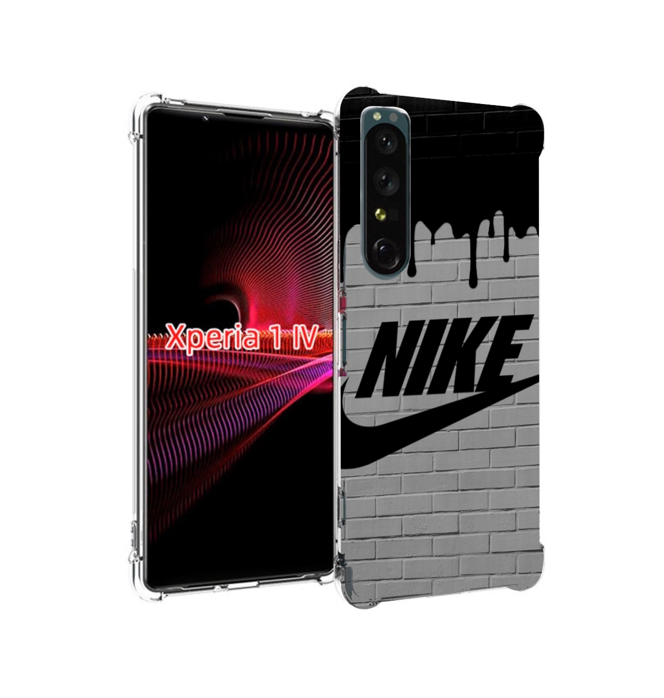 

Чехол накладка MyPads найк в краске для Sony Xperia 1 IV, Прозрачный, Tocco