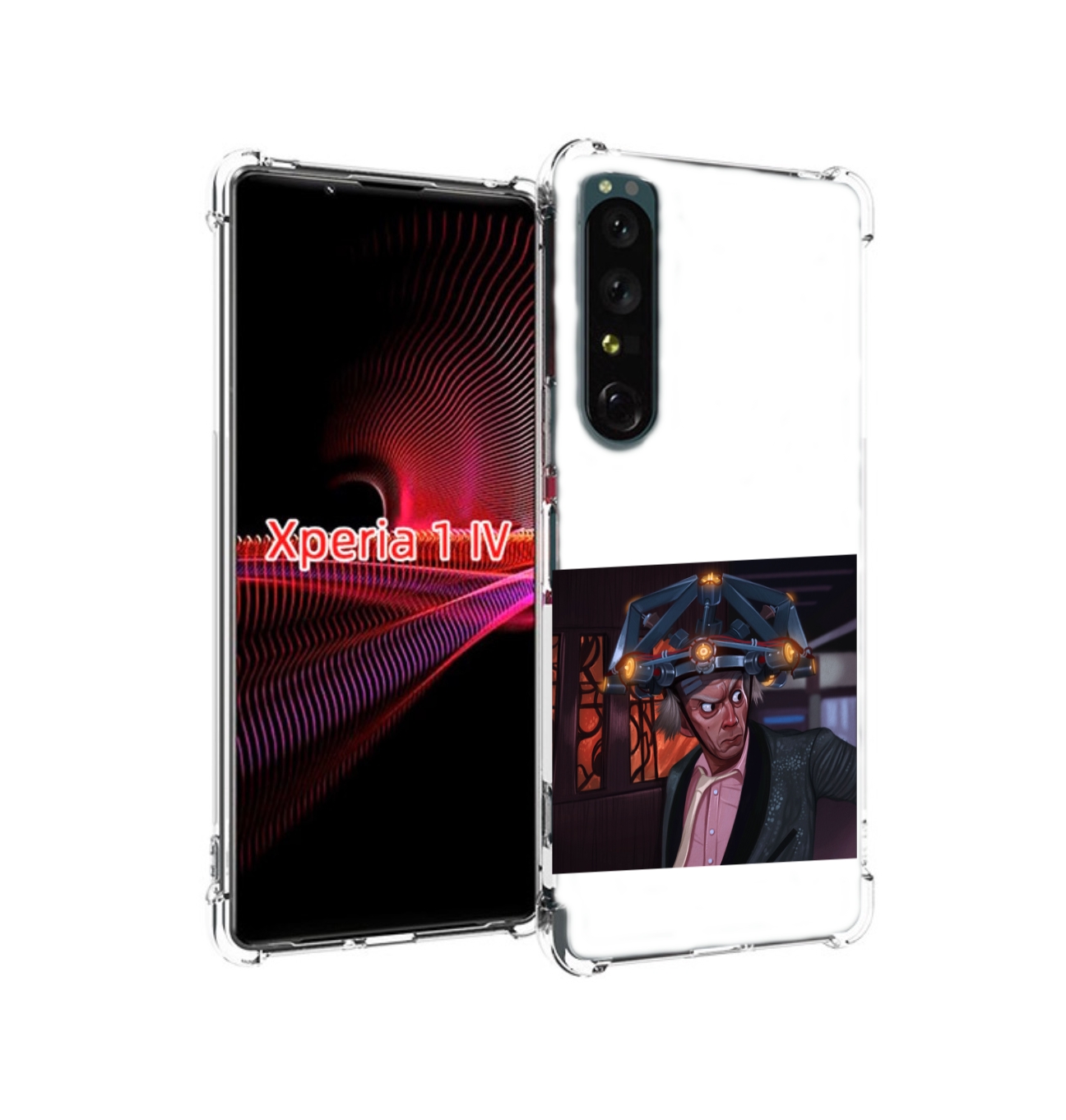 

Чехол накладка MyPads назад-в-будущее для Sony Xperia 1 IV, Прозрачный, Tocco