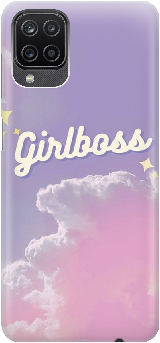 

Силиконовый чехол на Samsung Galaxy A12/M12 с принтом "Девушка-Босс", Белый;розовый, 4612