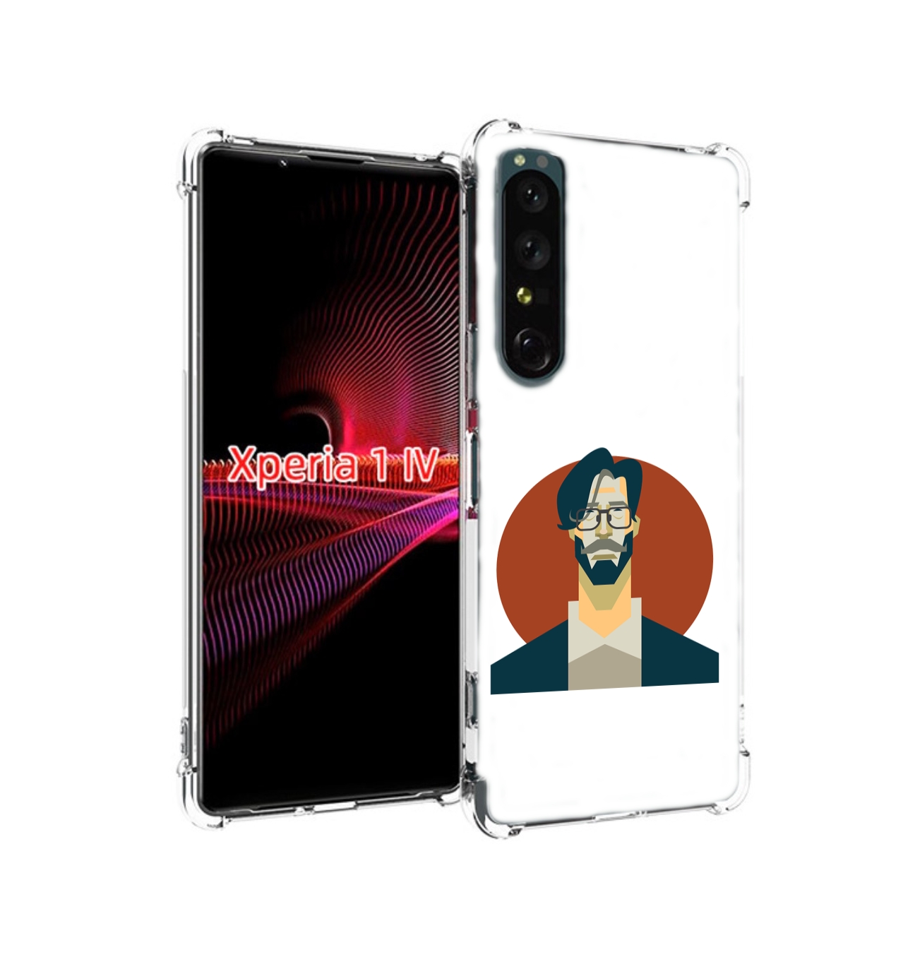

Чехол накладка MyPads мужичек-в-очках для Sony Xperia 1 IV, Прозрачный, Tocco