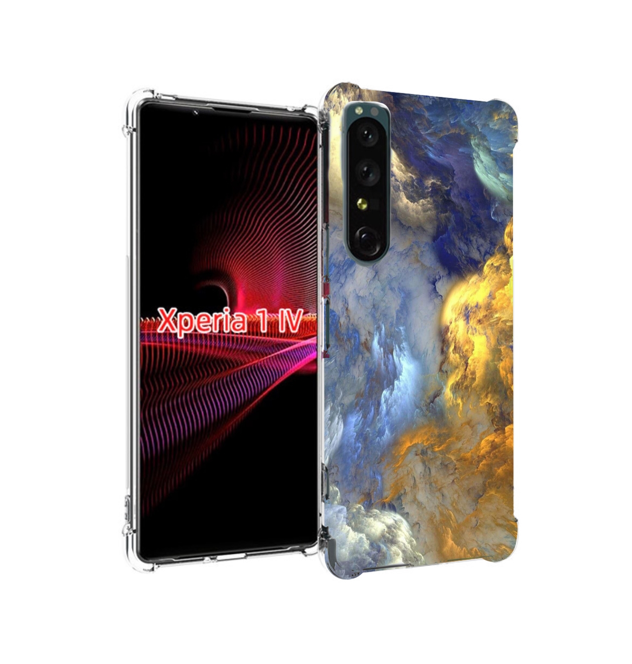 

Чехол накладка MyPads мраморное небо для Sony Xperia 1 IV, Прозрачный, Tocco