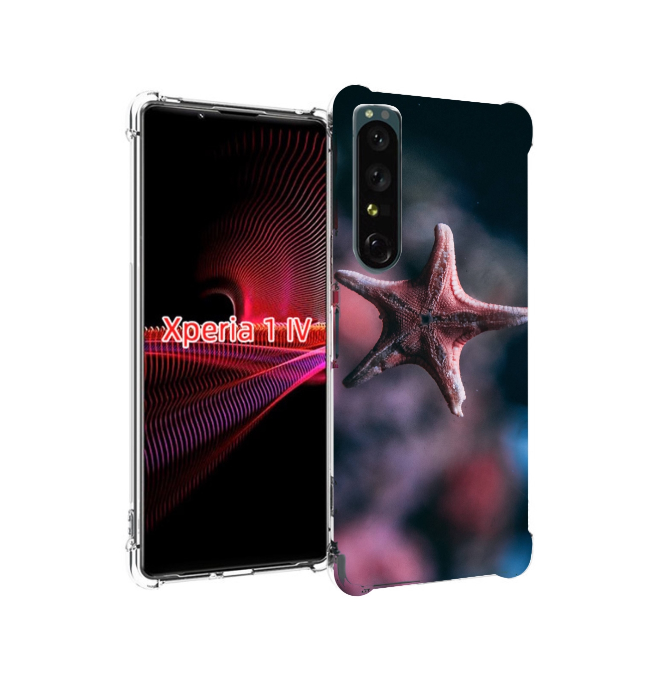 

Чехол задняя-панель-накладка-бампер MyPads морская-звезда---starfish для Sony Xperia 1 ..., Прозрачный, Tocco