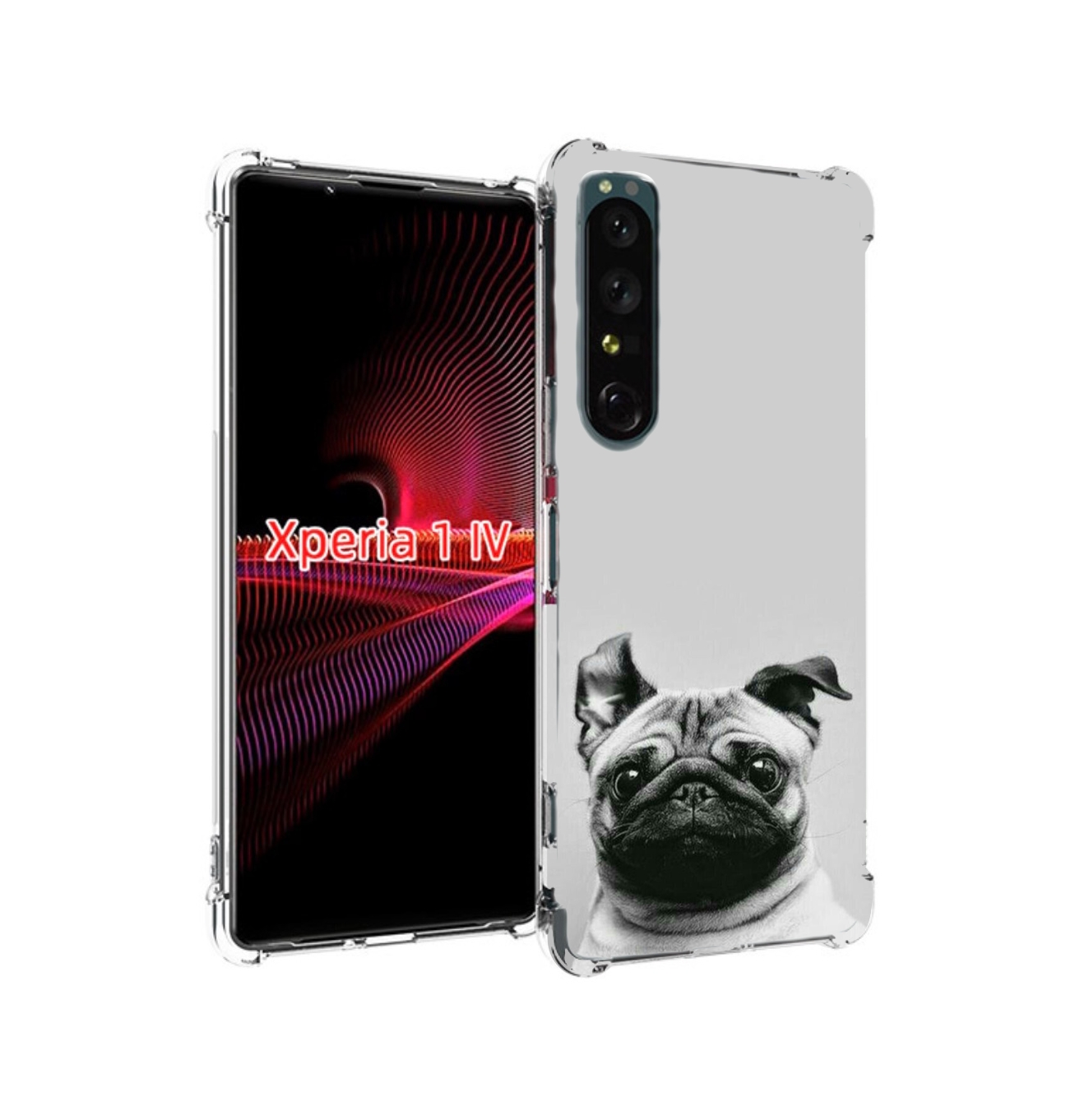 

Чехол накладка MyPads мопс для Sony Xperia 1 IV, Прозрачный, Tocco