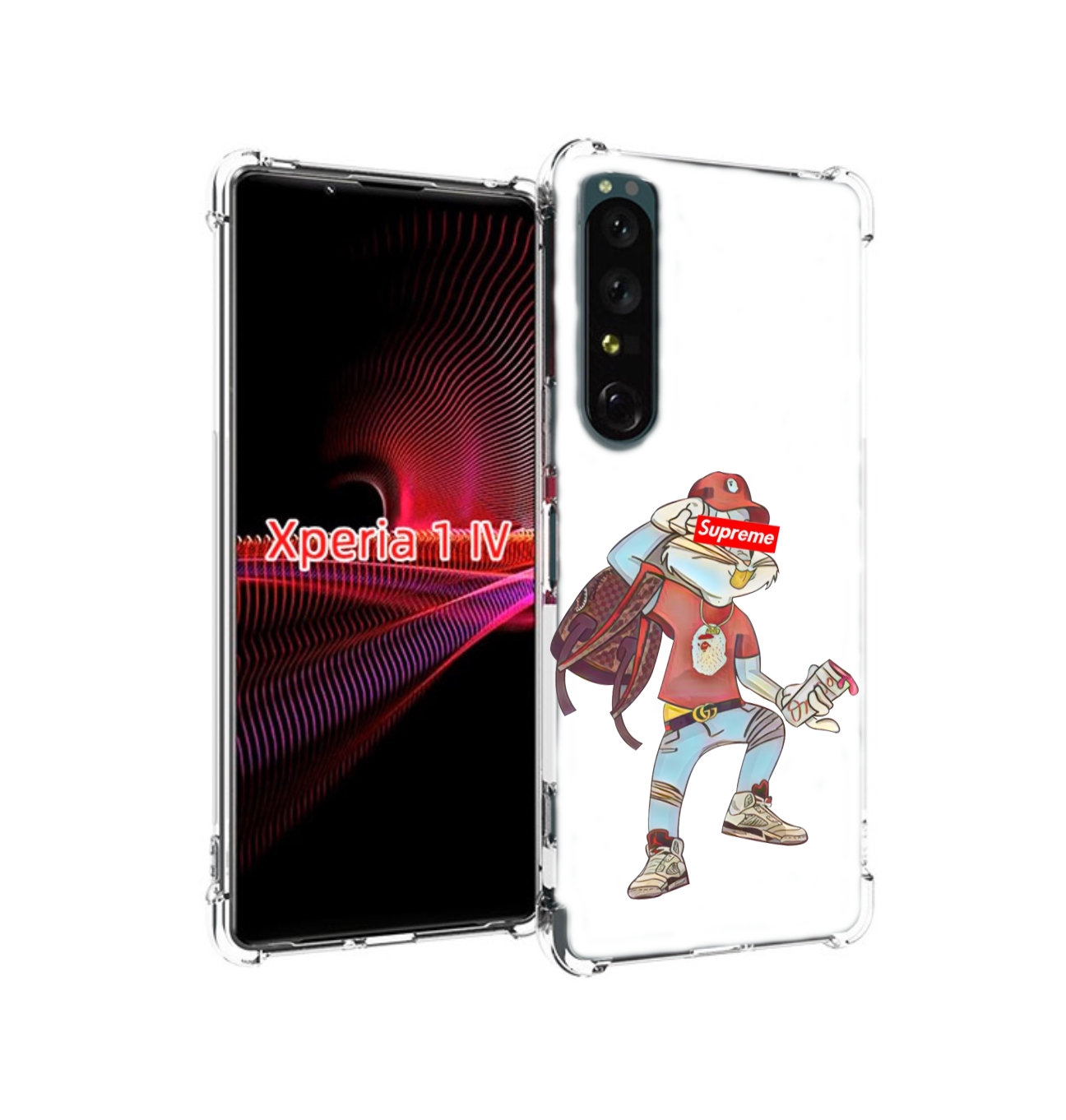 

Чехол накладка MyPads моднявый-заяц детский для Sony Xperia 1 IV, Прозрачный, Tocco