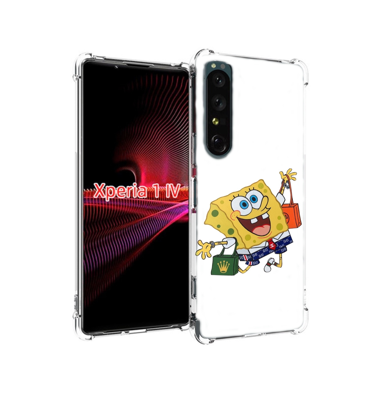 

Чехол накладка MyPads модный-спанч-боб для Sony Xperia 1 IV, Прозрачный, Tocco