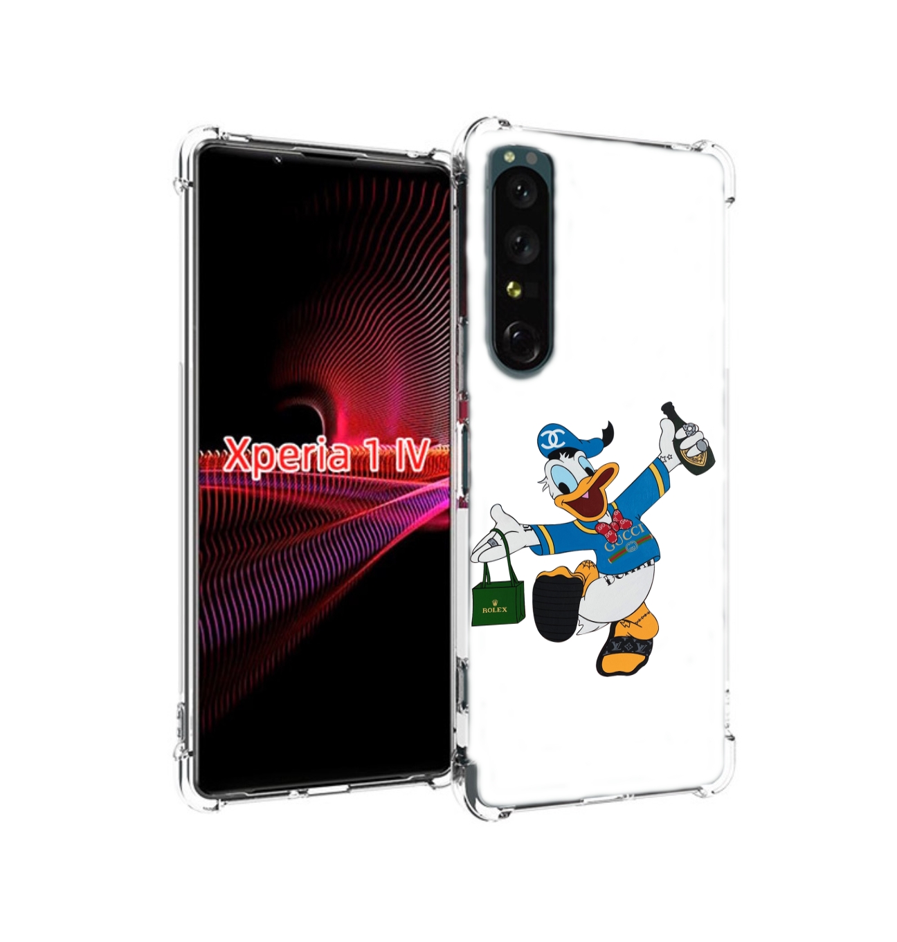 

Чехол накладка MyPads модный-дональд-дак для Sony Xperia 1 IV, Прозрачный, Tocco