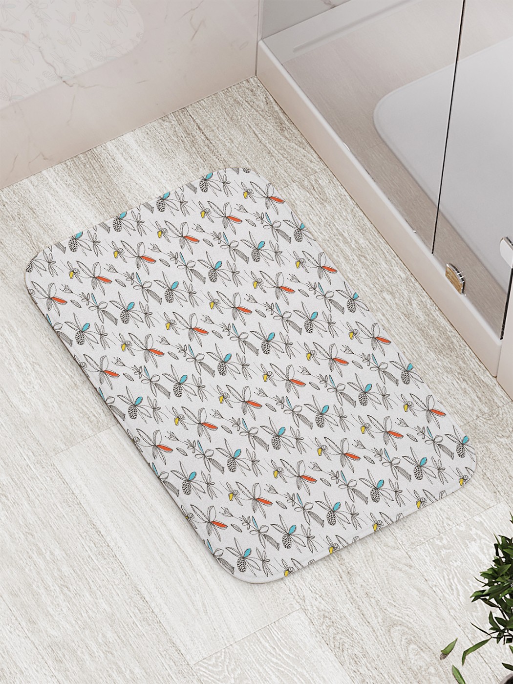 

Коврик противоскользящий для ванной, сауны, бассейна, 77х52 см bath_89438 JoyArty