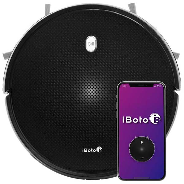 Робот-пылесос iBoto Smart V720GW Aqua черный аккумулятор run energy для iboto smart v720gw aqua haier