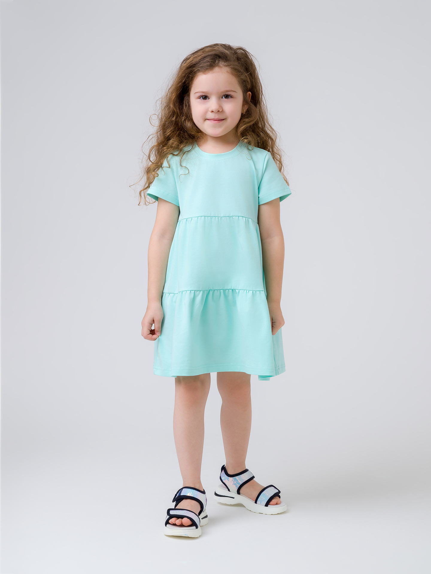 Платье детское Sherysheff ТЛ23230, мята, 134