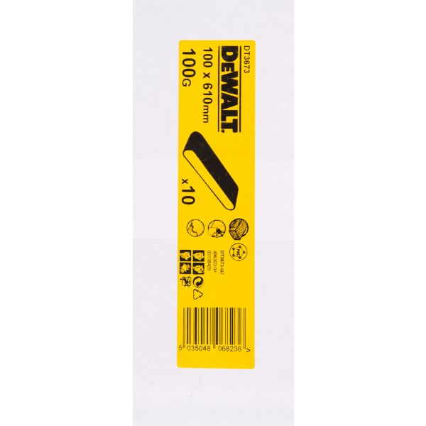 

Шлифленты DEWALT DT3673-QZ, 100 x 610 мм, 100G, 10 шт.
