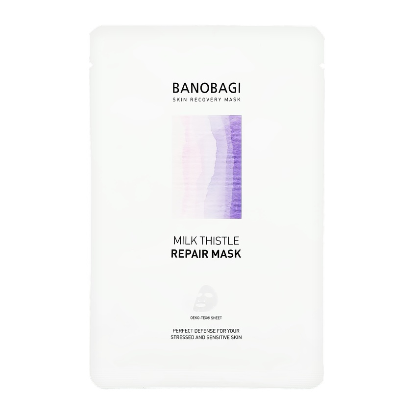 фото Маска для лица banobagi milk thistle с экстрактом чертополоха, восстанавливающая 30 г