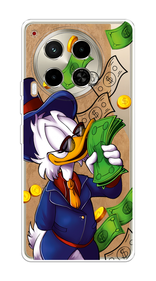

Чехол на Tecno Camon 30 4G "Scrooge McDuck with Money", Синий;зеленый;белый, 305650-1