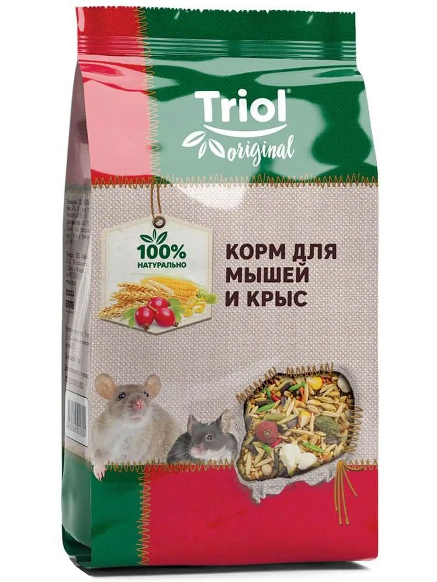 Корм для мышей и крыс Triol Original, 450 г, 5 шт