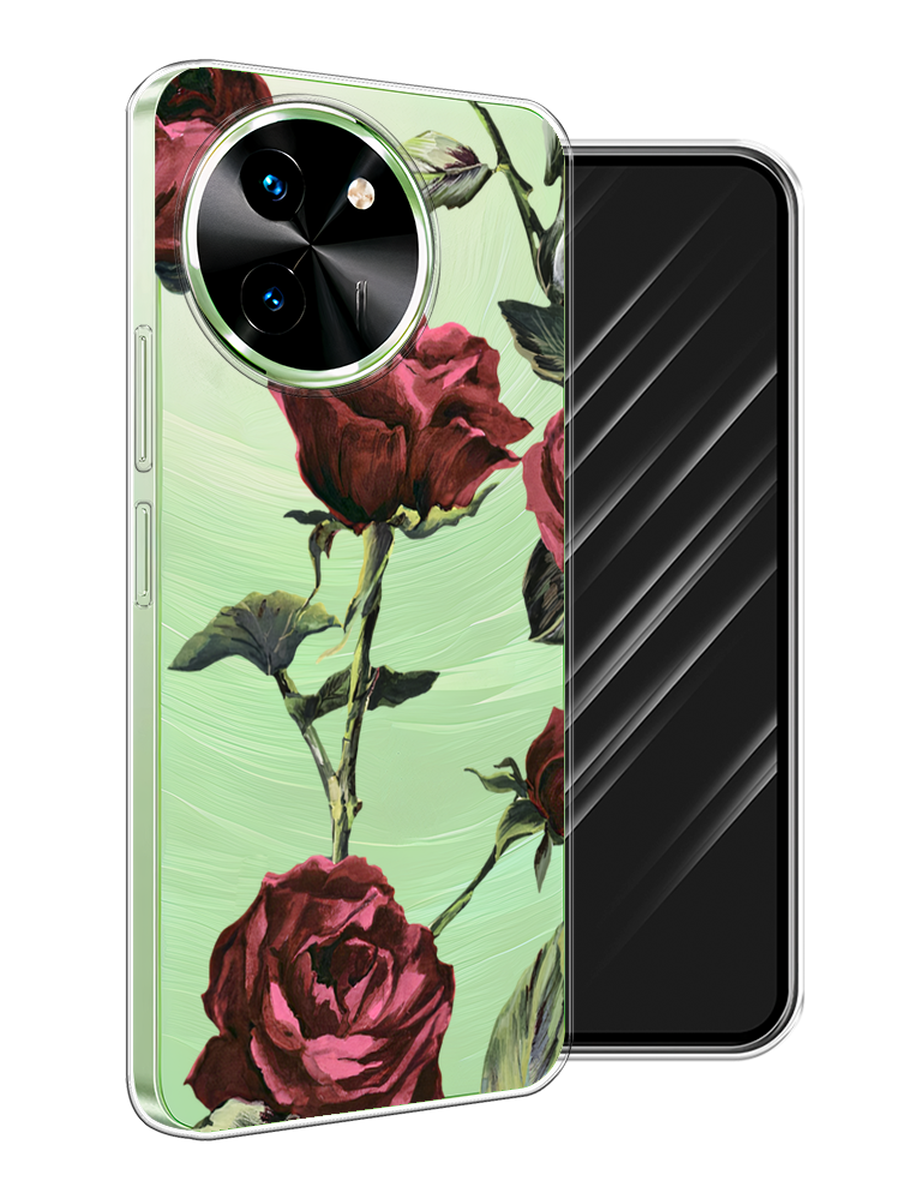 

Чехол Awog на Vivo T3x/Y38 5G "Бордовые розы фон", Бордовый, 2610650-1