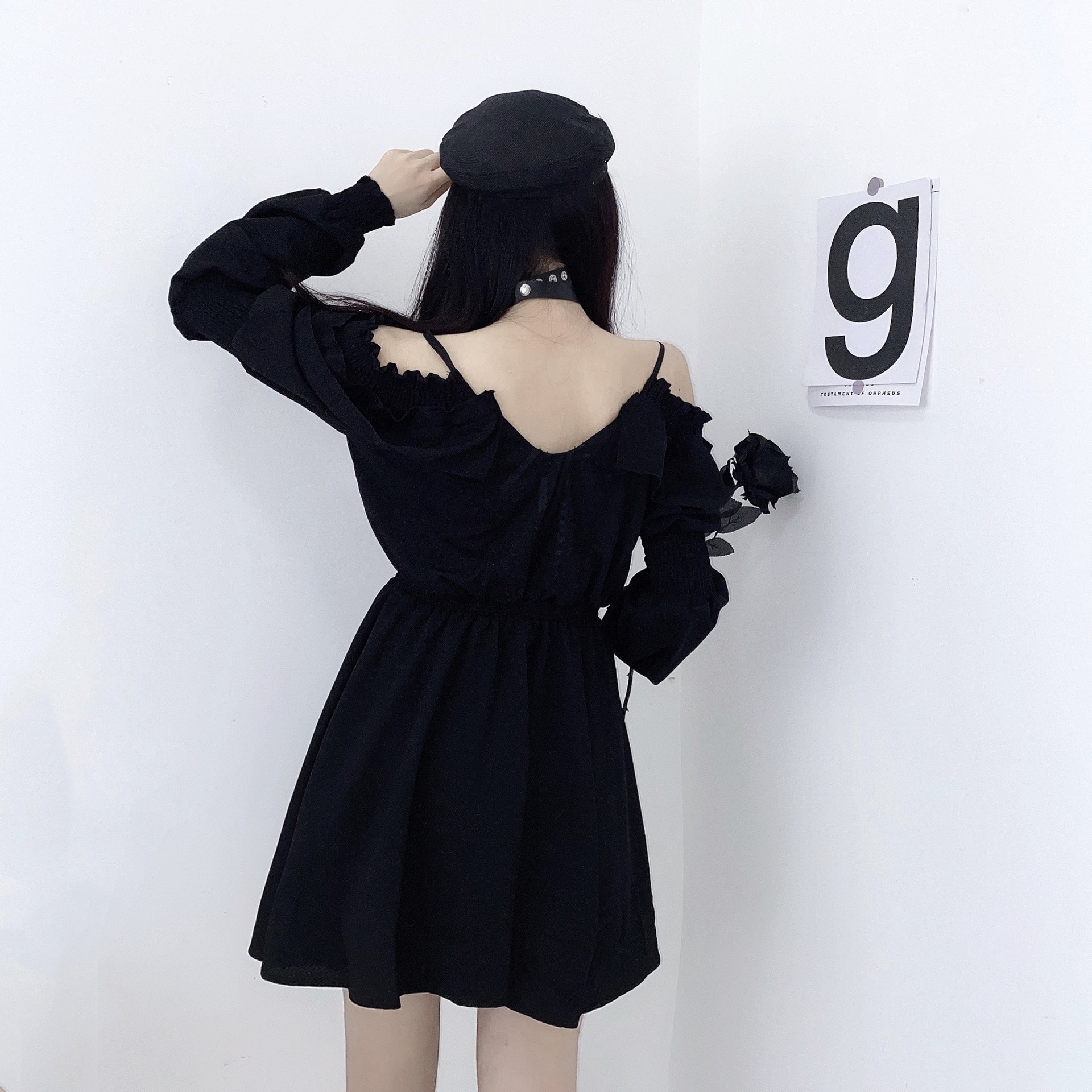 

Платье женское NoBrand 108827 черное 2XL, Черный, 108827