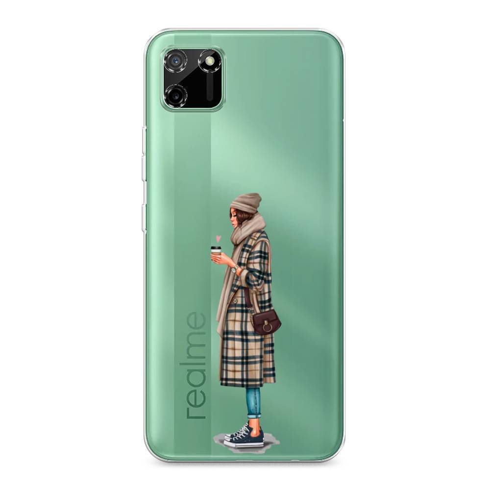 

Чехол на Realme C11 2020 "Утренний кофе", Коричневый;бежевый, 253850-6