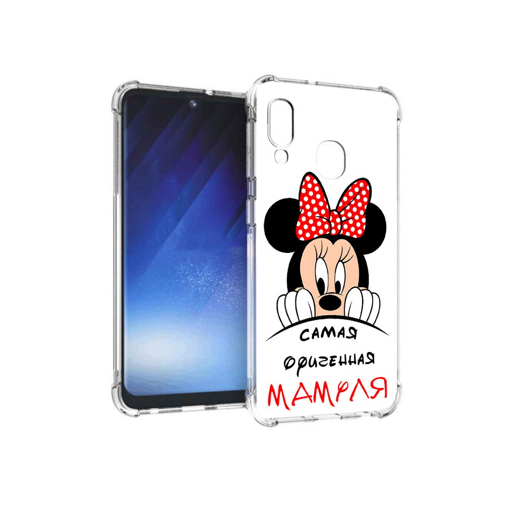 

Чехол MyPads Tocco для Samsung Galaxy A20e Самая лучшая мамуля Мини Маус, Прозрачный, Tocco
