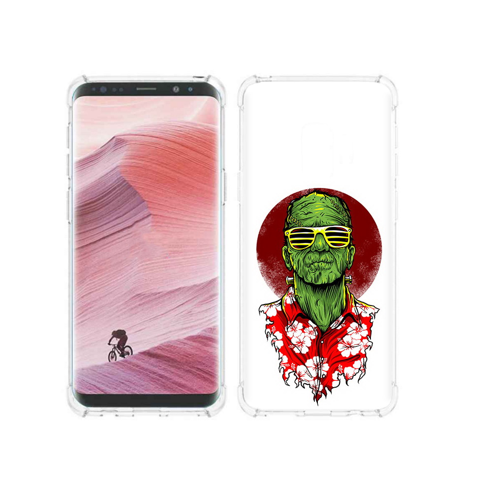 Чехол MyPads Tocco для Samsung Galaxy S9 крутой зеленый мужчина в очках (PT101623.567.424)