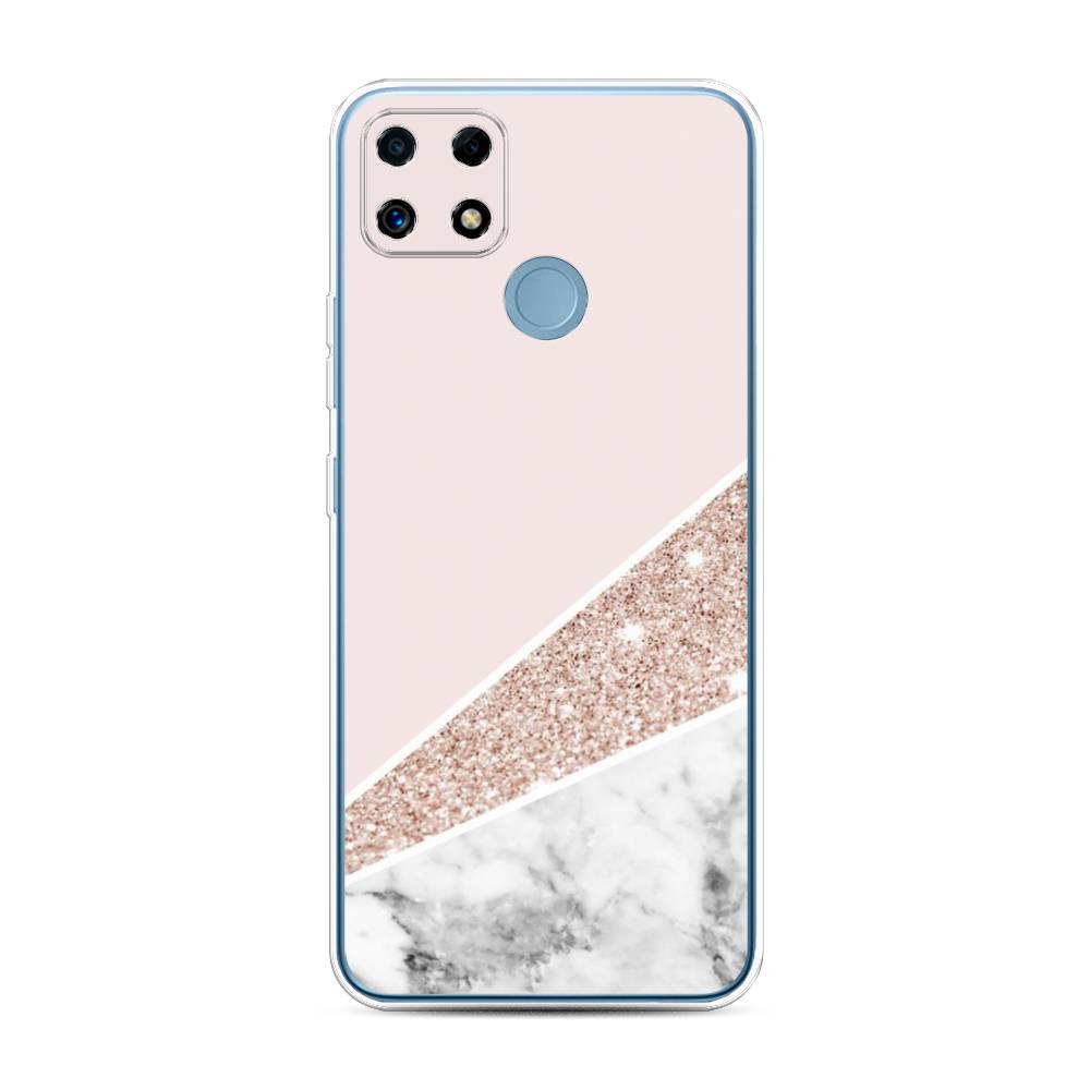

Чехол на Oppo Realme C25 "Блестящий розовый мрамор", 257450-3