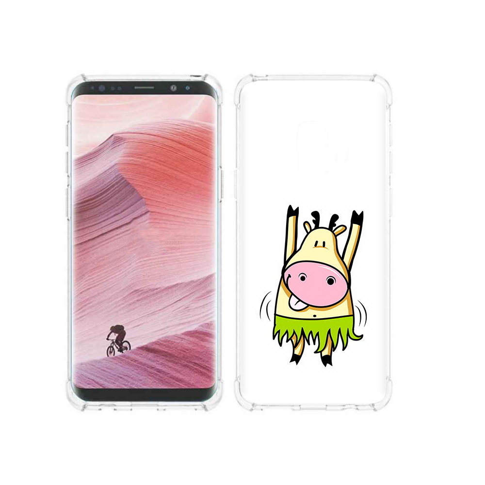 

Чехол MyPads Tocco для Samsung Galaxy S9 Веселая корова (PT101623.567.42), Прозрачный, Tocco